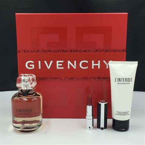 givenchy l interdit body lotion|givenchy l'interdit gift set boots.